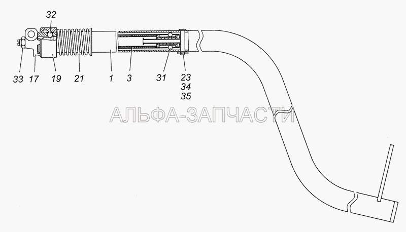 4308-1703325 Тяга в сборе  